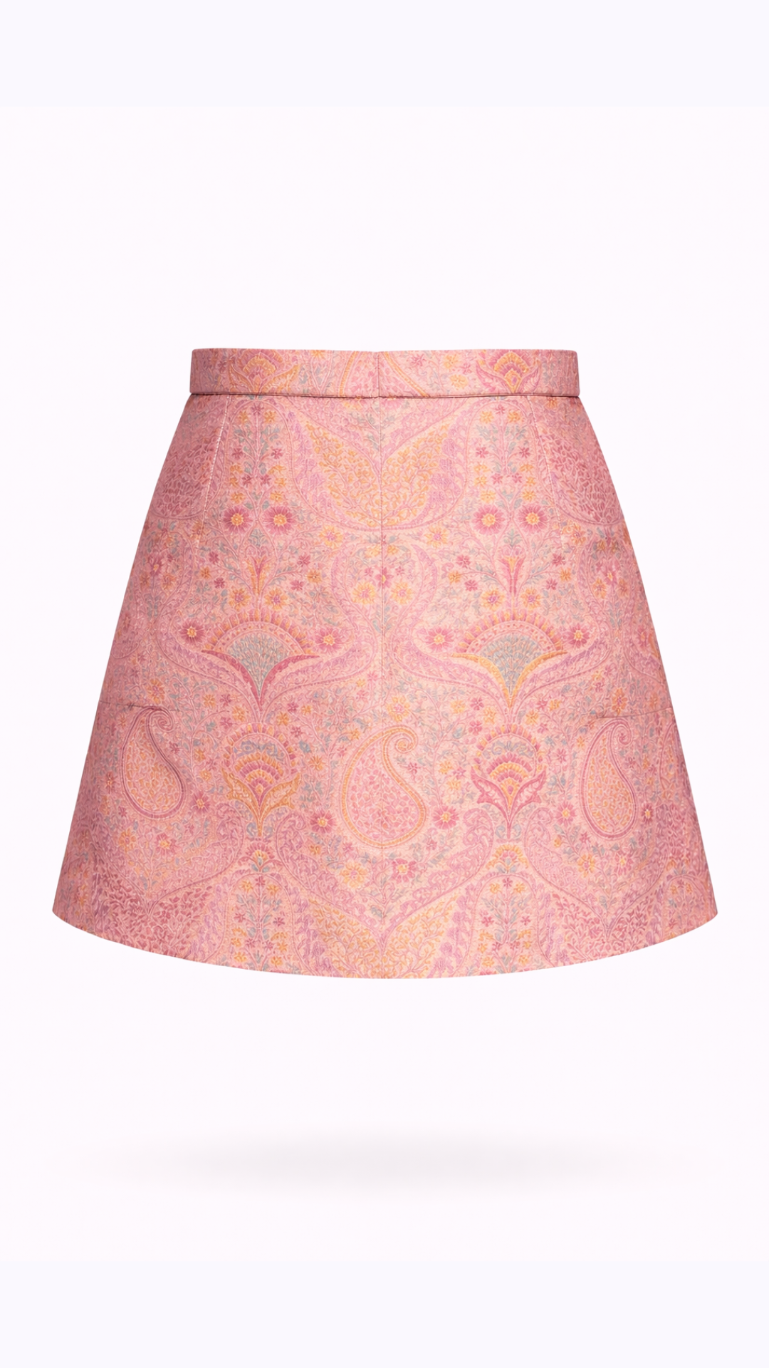 Colette Jacquard Mini Skirt — Blush Pink
