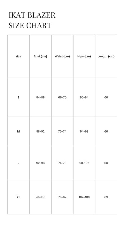 Schwarzer Ikat-Blazer