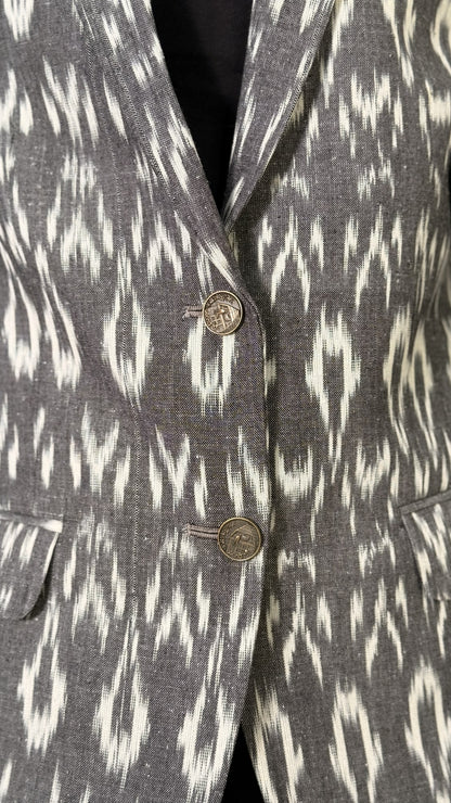 Grey Ikat Blazer