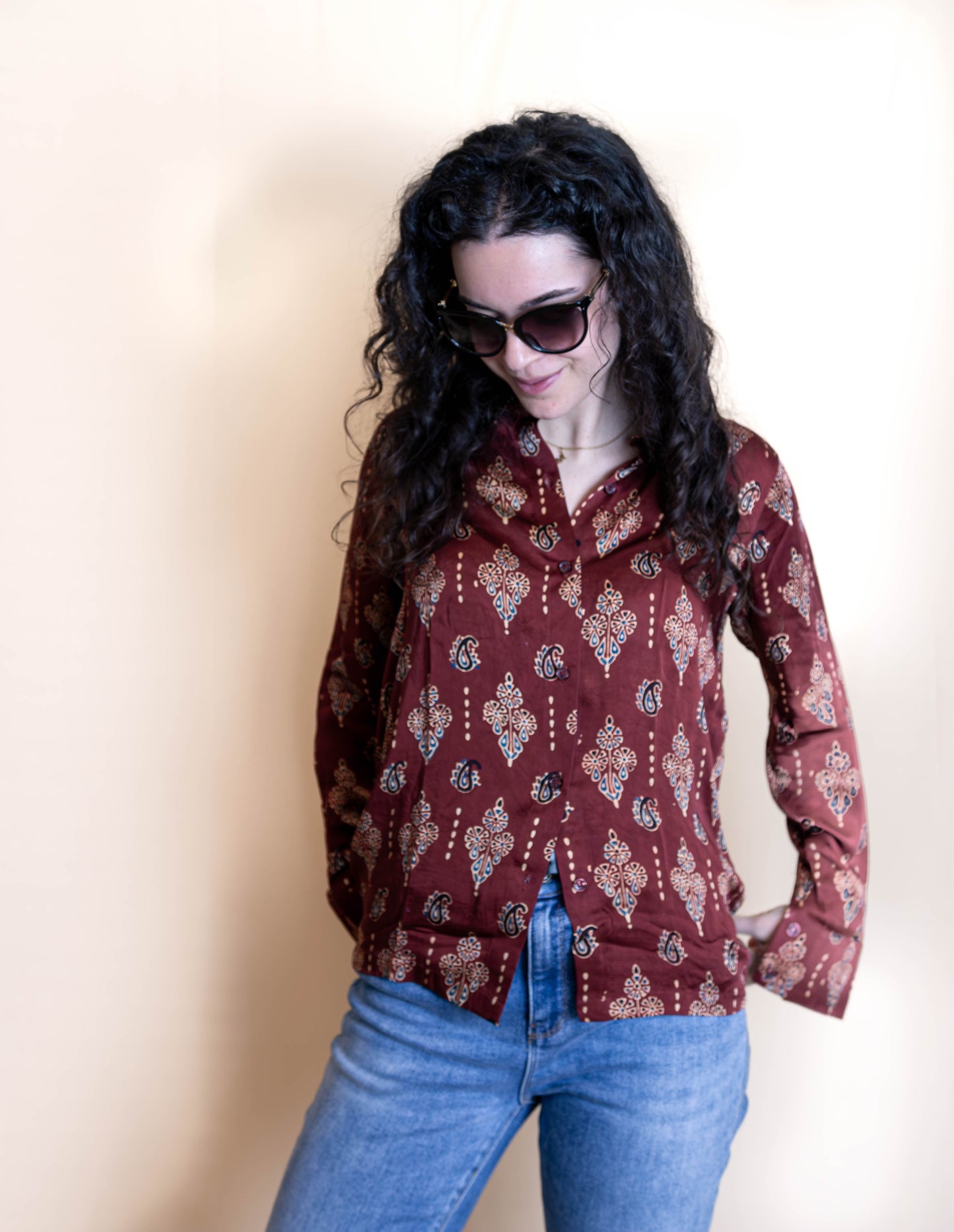 Elara Ajrak Shirt