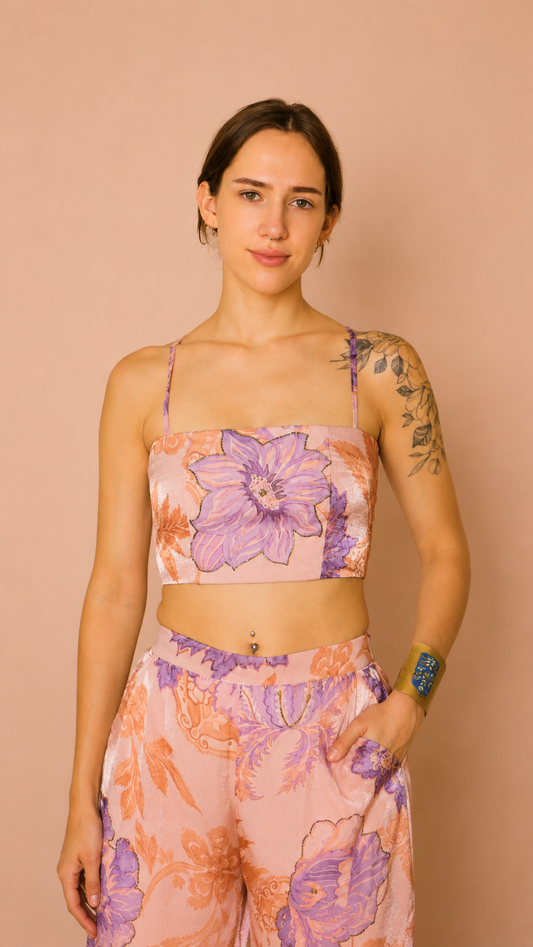 Aurelia Cami Top — Lavender Bloom